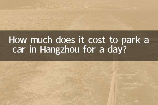 항저우에서 하루 동안 차를 주차하는 데 드는 비용은 얼마입니까?