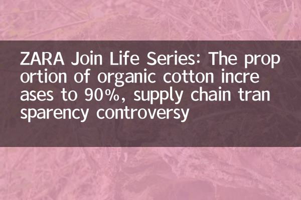 Zara присоединиться к Life Series: доля органического хлопка увеличивается до 90%, противоречие прозрачности цепочки поставок