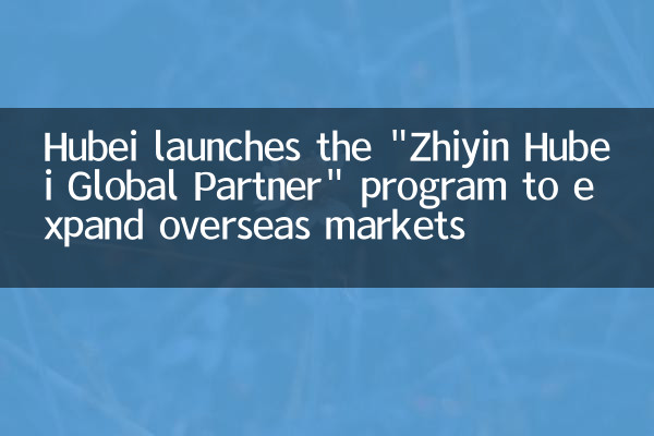 Hubei запускает программу «Zhiyin Hubei Global Partner» для расширения зарубежных рынков
