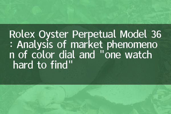 Rolex Oyster Perpetual Model 36: Анализ рыночного явления цветового циферблата и 
