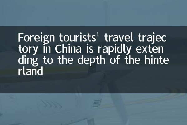 中国の外国人観光客の旅行軌跡は、急速に後背地の深さまで延びています