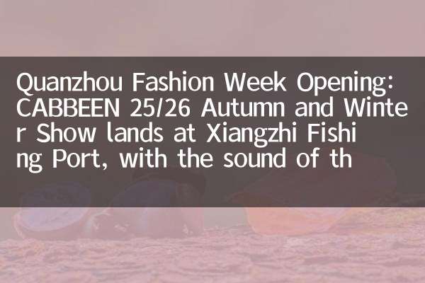 Quanzhou Fashion Week Ouver