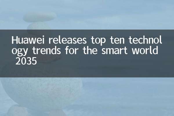 Huawei स्मार्ट वर्ल्ड 2035 के लिए शीर्ष दस प्रौद्योगिकी रुझान जारी करता है