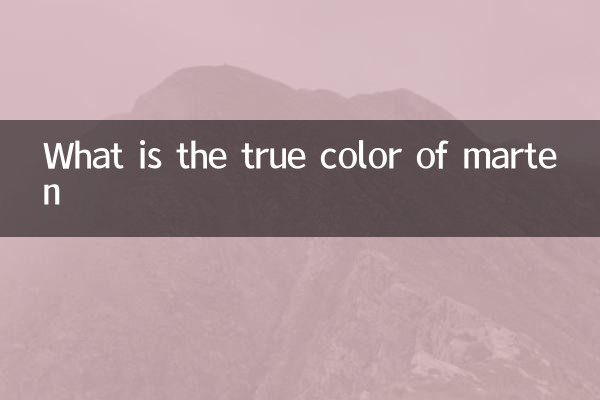 मार्टन का सच्चा रंग क्या है