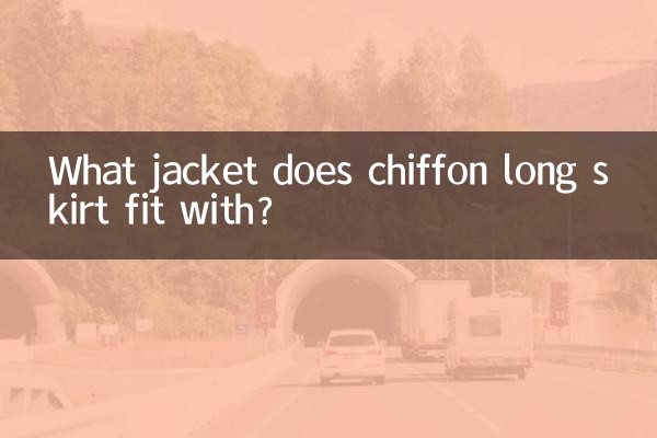 What jacket does chiffon long skirt fit with?