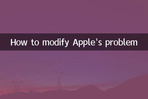 Come modificare il problema di Apple
