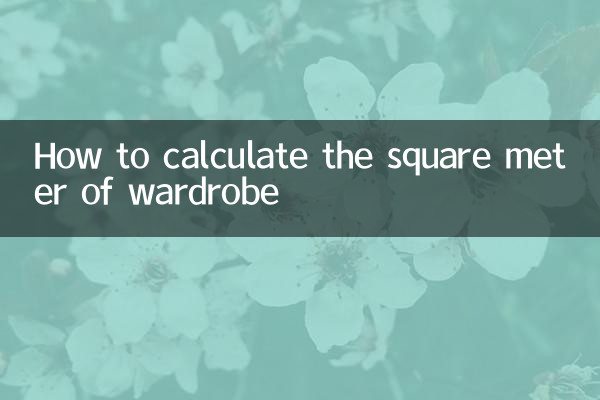 How to calculate the square meter of wardrobe