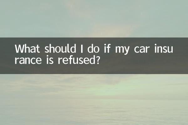 自動車保険を拒否された場合はどうすればよいですか?