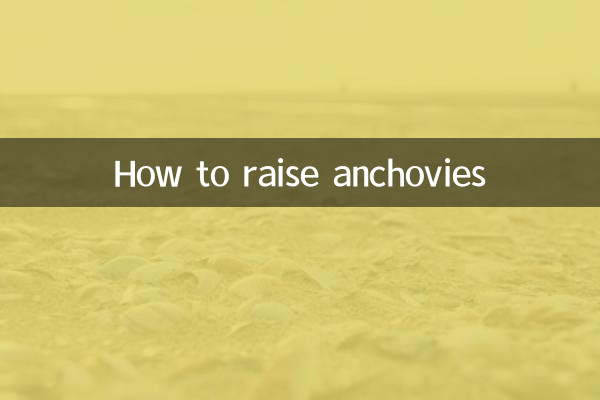 Como criar anchovas