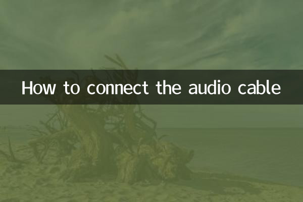 Cómo conectar el cable de audio