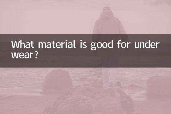 ¿Qué material es bueno para la ropa interior?