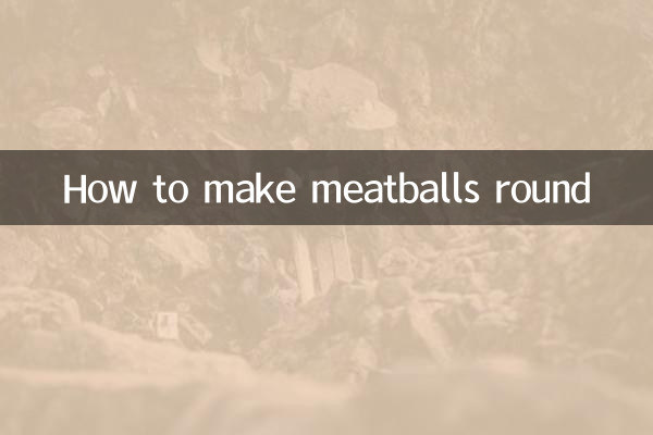 মিটবলগুলিকে কীভাবে গোল করা যায়