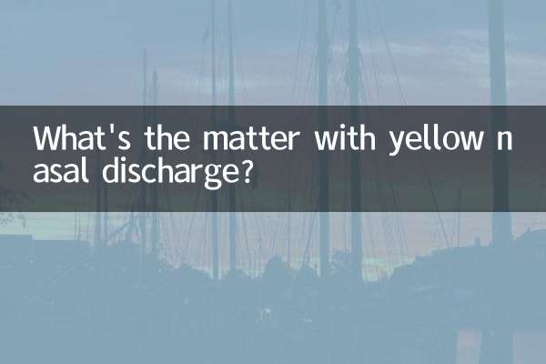Was ist mit gelbem Nasenausfluss los?