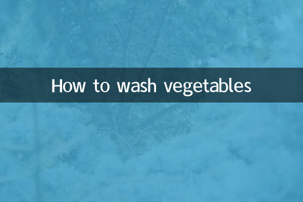 Como lavar legumes