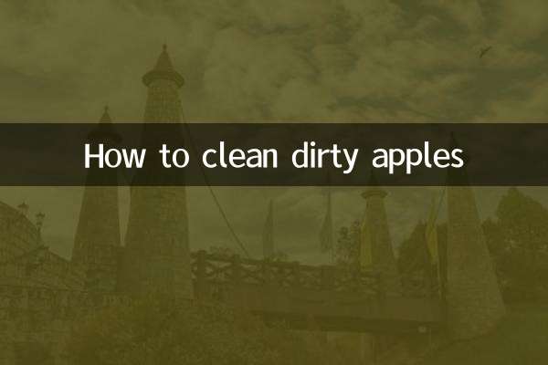 Come pulire le mele sporche