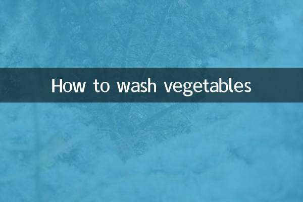 Cómo lavar verduras