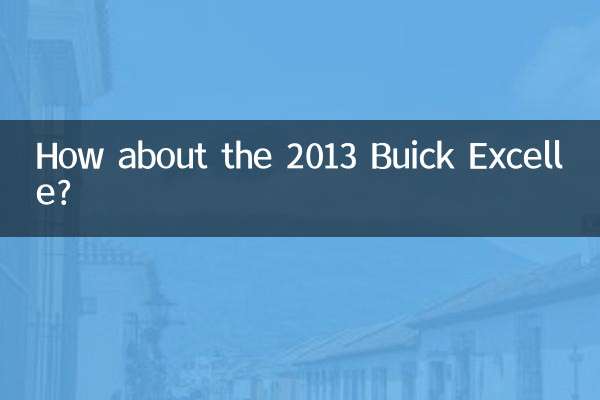 2013 ब्यूक एक्सेल के बारे में क्या ख्याल है?