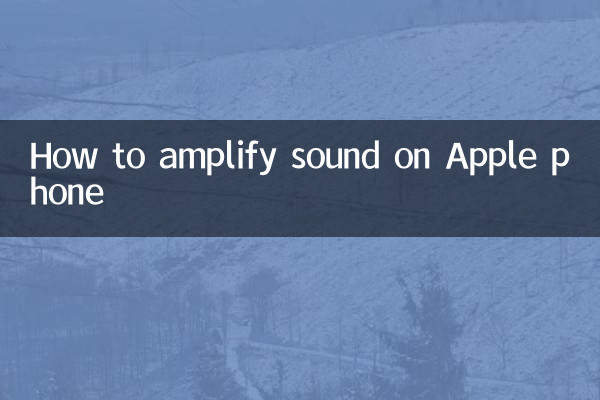 苹果手机怎么放大声音