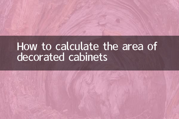 सजी हुई अलमारियों के क्षेत्रफल की गणना कैसे करें