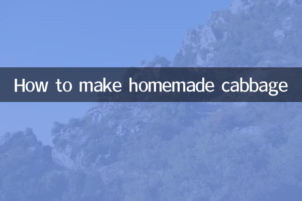 كيفية صنع الملفوف محلي الصنع