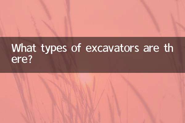 挖機分為什麼類型