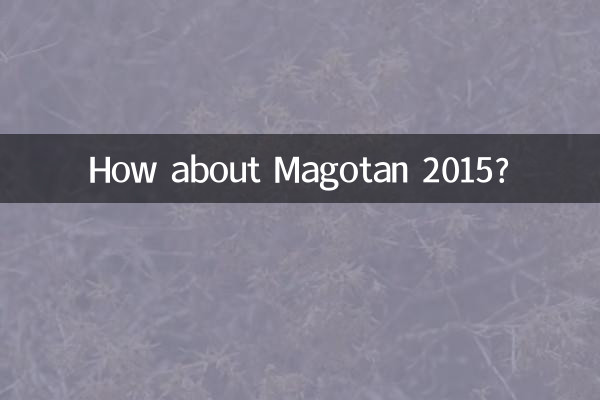 Que tal Magotan 2015?
