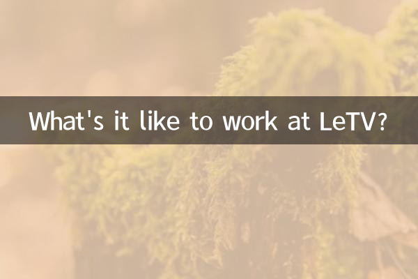 What's it like to work at LeTV?