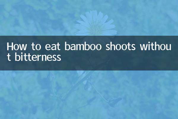 Come mangiare i germogli di bambù senza amarezza