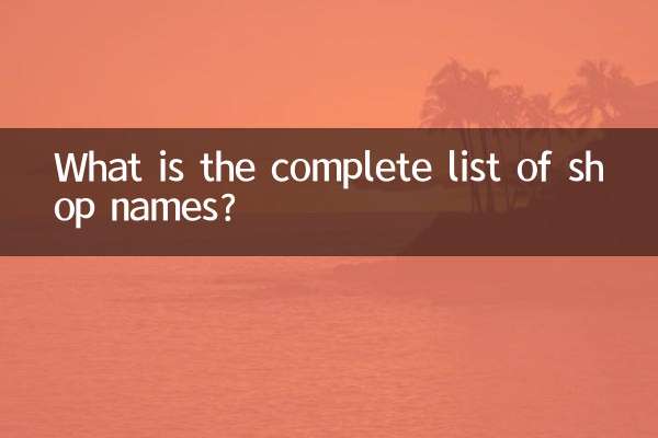 什麼小舖名字大全