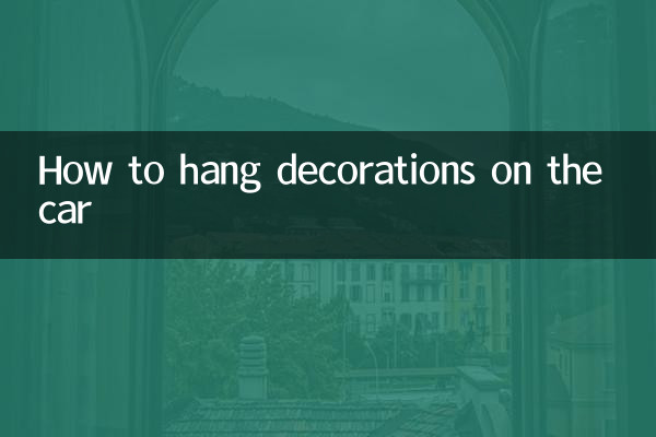 Come appendere le decorazioni sull'auto