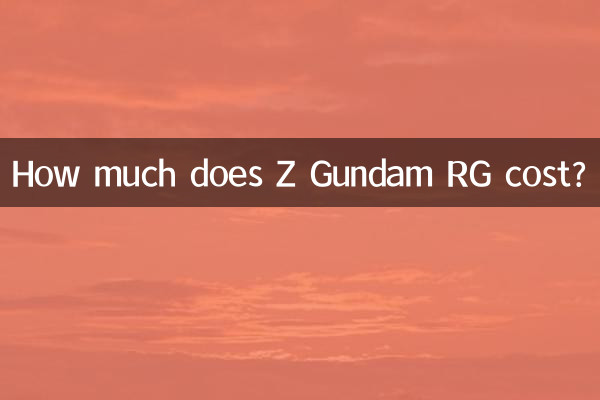 ¿Cuánto cuesta Z Gundam RG?