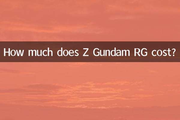 ¿Cuánto cuesta Z Gundam RG?