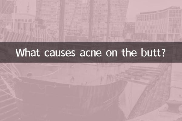 O que causa acne no bumbum?