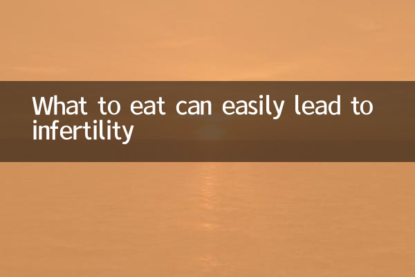 Was man isst, kann leicht zu Unfruchtbarkeit führen