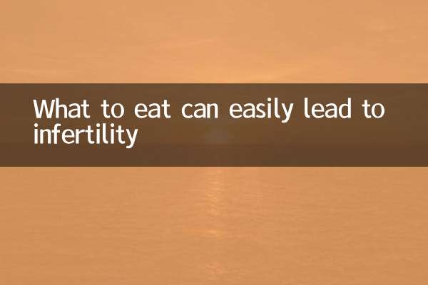 Was man isst, kann leicht zu Unfruchtbarkeit führen