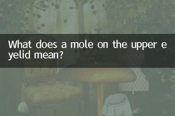 What does a mole on the upper eyelid mean?