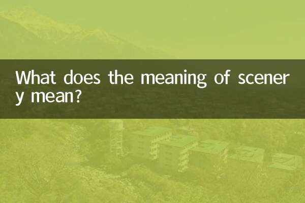 What does the meaning of scenery mean?