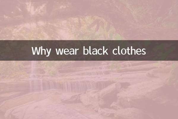 Why wear black clothes