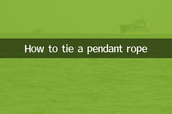 Como amarrar uma corda pendente