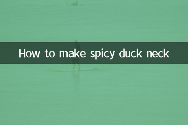 Como fazer pescoço de pato picante