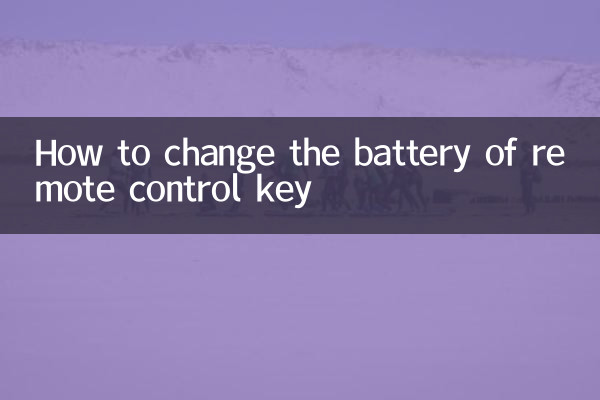 So wechseln Sie die Batterie des Transponderschlüssels