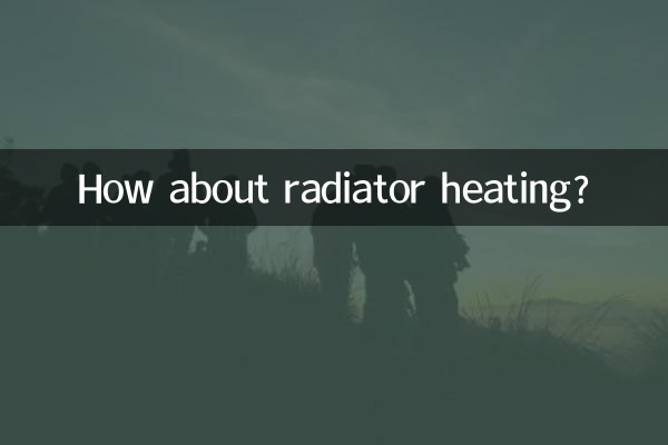 라디에이터 난방은 어떻습니까?