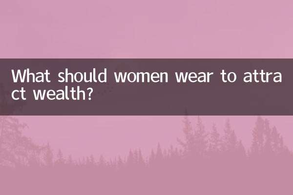 Cosa dovrebbero indossare le donne per attirare ricchezza?