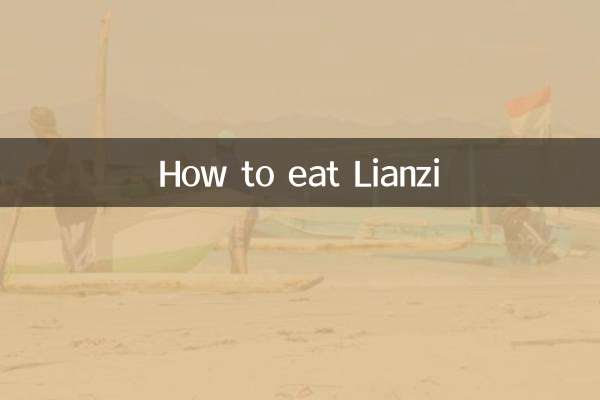 Como comer Lianzi