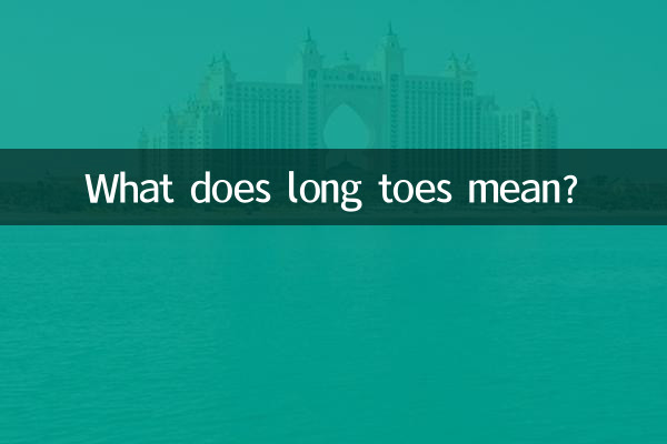 발가락이 길다은 무슨 뜻인가요?