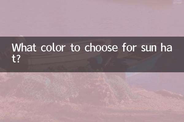 Quelle couleur choisir pour un chapeau de soleil ?