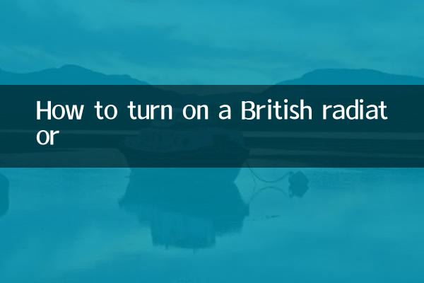 英国製ラジエーターをオンにする方法