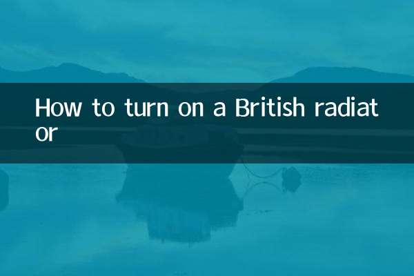 英国製ラジエーターをオンにする方法