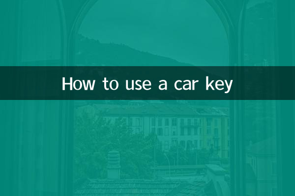 Comment utiliser une clé de voiture