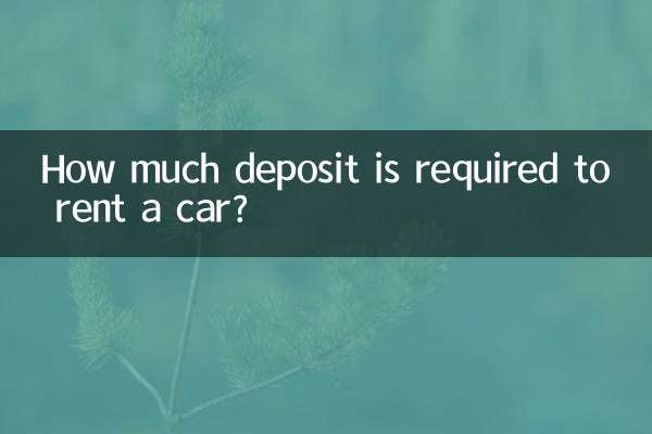Wie viel Kaution ist für die Anmietung eines Autos erforderlich?